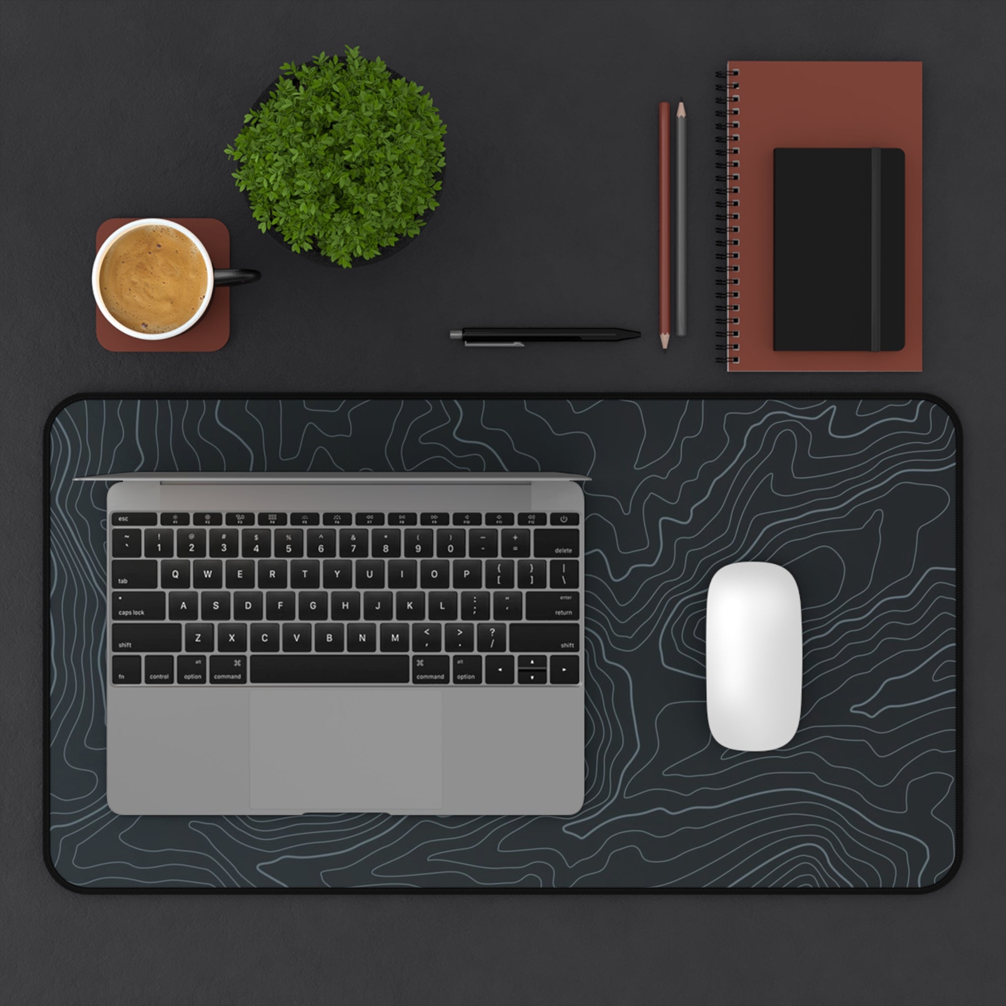 Grey Topographic