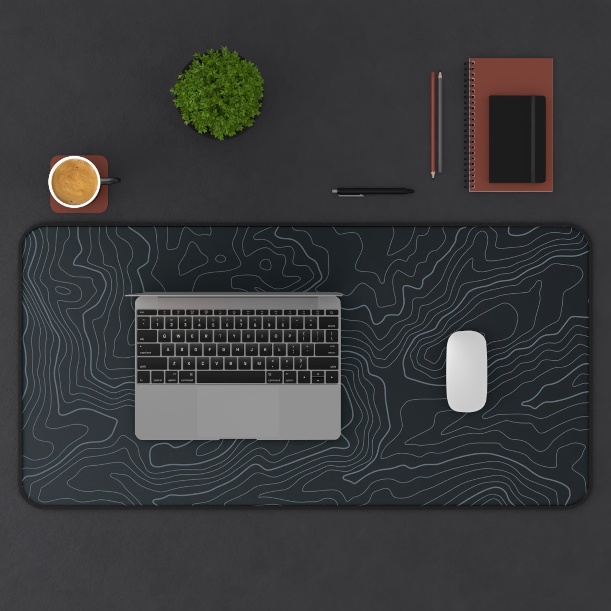 Grey Topographic